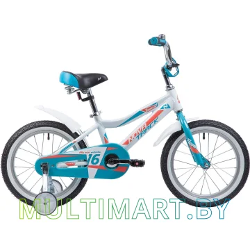 Детский велосипед Novatrack Novara 165ANOVARA.WT9 (белый/голубой, 2019)